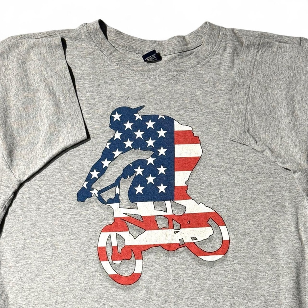 Y2k BMX AMERICAN FLAG STREETWEAR TEE XL